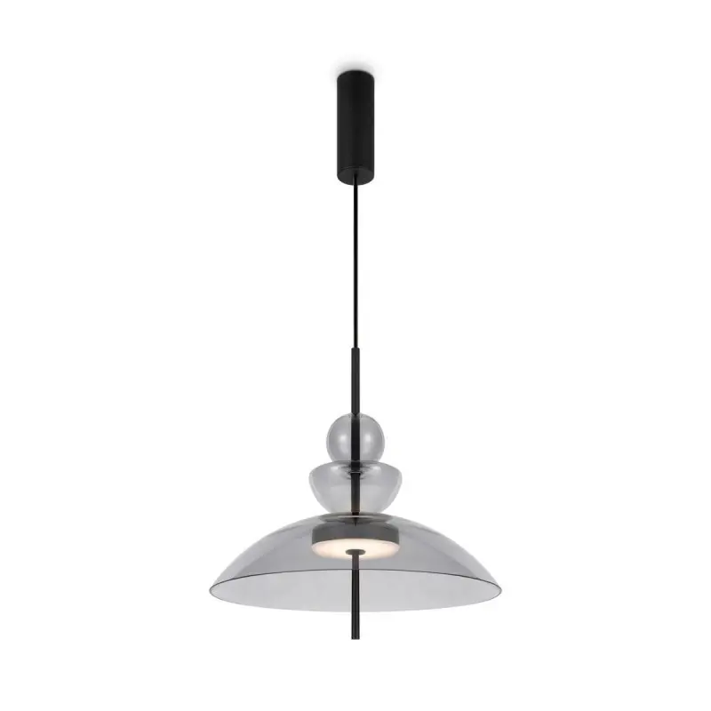 Suspension Bangkok 12W LED D40 Noir Gris MAY_MOD185PL-L11B3K3 MOD185PL-L11B3K3 Suspension Bangkok 12W LED D40 Noir Gris MAYTONI MOD185PL-L11B3K3