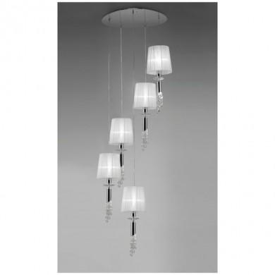 Suspension TIFFANY Chromé  5x20W MANTRA 3857