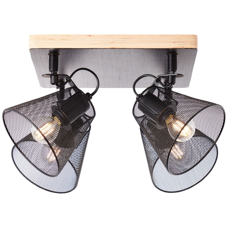 Plafonnier WHOLE 4x40W E14 Noir-bois BRI_40135_76 40135_76 Plafonnier WHOLE 4x40W E14 Noir-bois BRILLIANT 40135_76