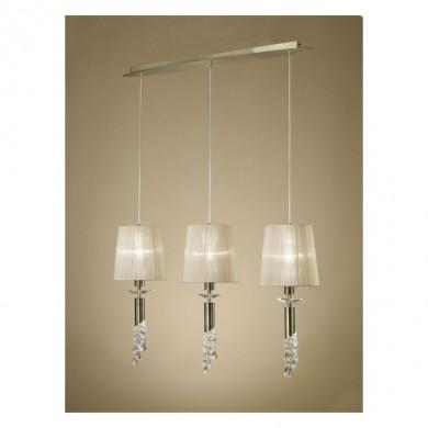 Suspension TIFFANY Laiton antique  E27 3x20W 65-150cm MANTRA 3875