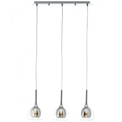 Suspension HADAN 3x40W E14 Fumé-transparent-chrome BRILLIANT 85573_20