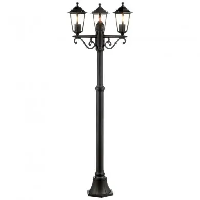 Lampadaire Extérieur CARLEEN 3x60W E27 Noir BRILLIANT 90990A06