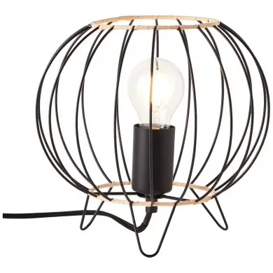 Lampe SILEMIA 1x52W E27 Noir dépoli BRI_93086_76 93086_76 Lampe SILEMIA 1x52W E27 Noir dépoli BRILLIANT 93086_76