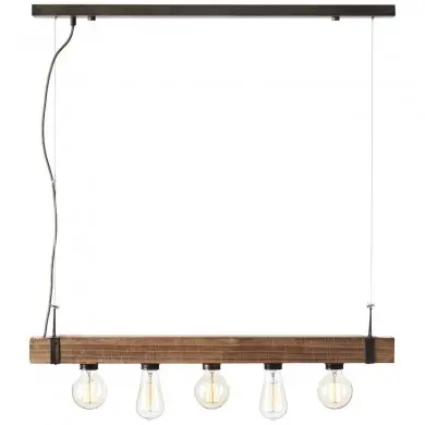 Suspension WOODHILL 5x30W E27 Antique-noir BRILLIANT 93725_76