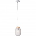 Suspension GIADA 1x40W E27 Gris clair-bois H1120