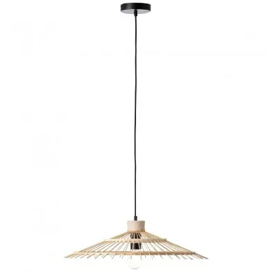 Suspension PIRAE 1x40W E27 Noir-naturel BRILLIANT 99248_76