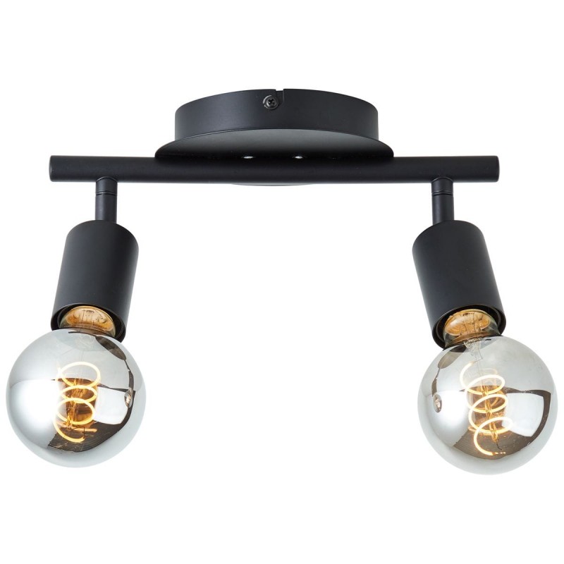 Plafonnier TIFFANY 2x28W E27 Noir dépoli BRI_99682_06 99682_06 Plafonnier TIFFANY 2x28W E27 Noir dépoli BRILLIANT 99682_06