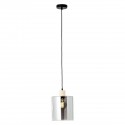 Suspension WEALD 1x40W E27 Noir-fumé-bois