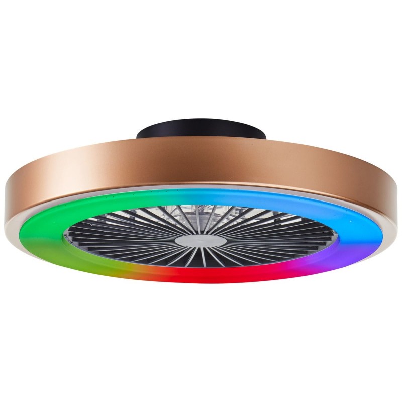 Ventilateur plafonnier SLIMLINE 40W LED 49cm Noir doré BRILLIANT G60060_86