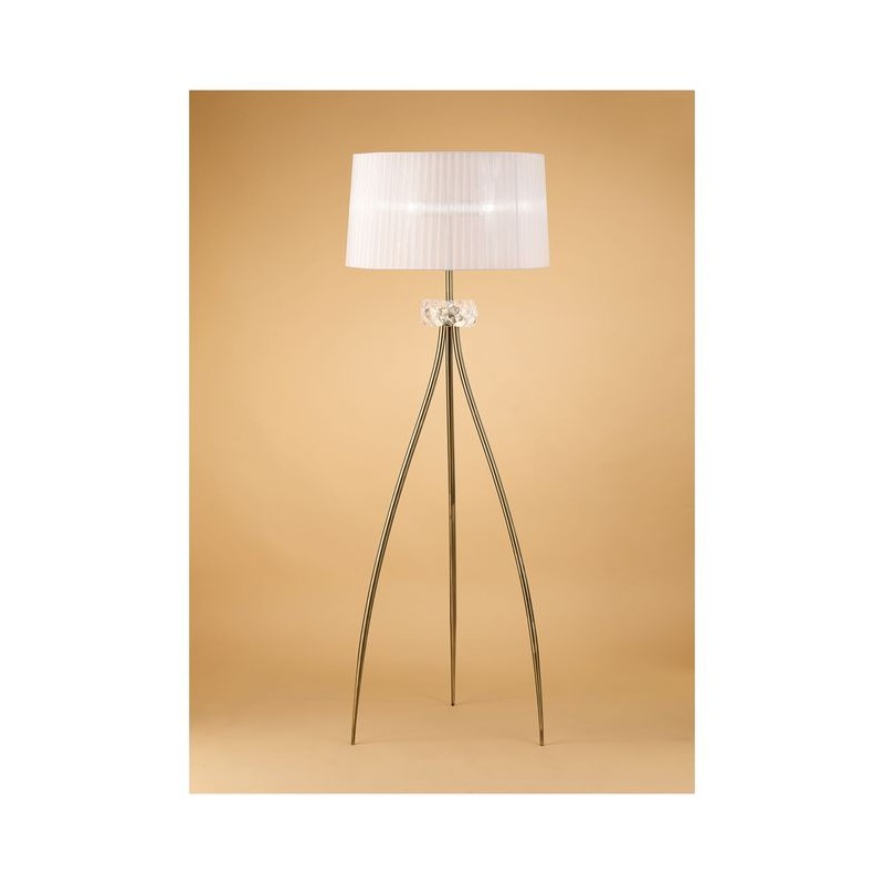 Lampadaire Trepied LOEWE Laiton antique  3x13W MANTRA 4738
