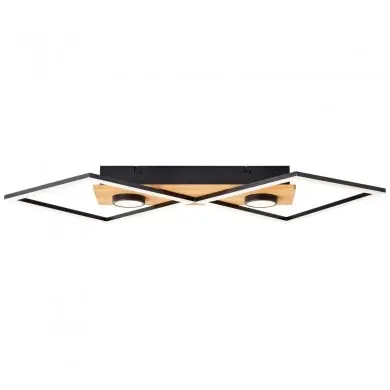 Plafonnier WOODBRIDGE 32W LED Noir-bois BRI_G99756_76 G99756_76 Plafonnier WOODBRIDGE 32W LED Noir-bois BRILLIANT G99756_76