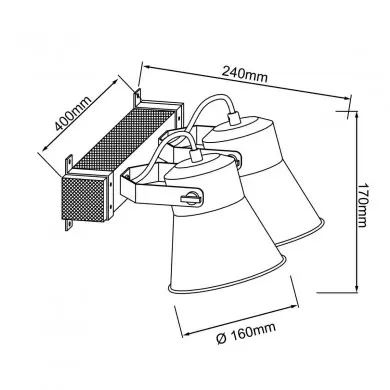 Plafonnier DECCA 2x10W E27 Acier noir BRI_85829_46 85829_46 Plafonnier DECCA 2x10W E27 Acier noir BRILLIANT 85829_46