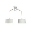 Suspension NORDICA Blanc Bois 2x23W MANTRA 4930