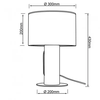 Lampe JIMENA 1x25W E27 Pin teinté-blanc BRILLIANT 93125_35