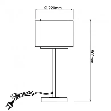 Lampe ODAR 1x42W E27 Noir-beige BRI_93133_09 93133_09 Lampe ODAR 1x42W E27 Noir-beige BRILLIANT 93133_09