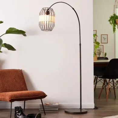 Lampadaire SLOPE 1x52W E27 Noir-naturel H1710 BRI_93149_76 93149_76 Lampadaire SLOPE 1x52W E27 Noir-naturel H1710 BRILLIANT 93149_76