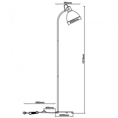 Lampadaire ERENA 1x40W E27 Rose clair BRI_94556_04 94556_04 Lampadaire ERENA 1x40W E27 Rose clair BRILLIANT 94556_04