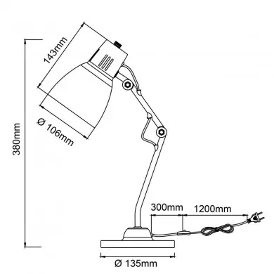 Lampe BAILIE 1x40W E14 Gris BRI_94591_22 94591_22 Lampe BAILIE 1x40W E14 Gris BRILLIANT 94591_22