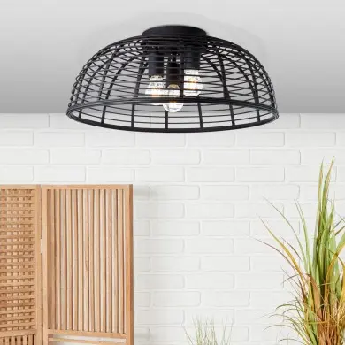 Plafonnier CROSSTOWN 3x40W E27 Bois foncé-noir BRI_97182_76 97182_76 Plafonnier CROSSTOWN 3x40W E27 Bois foncé-noir BRILLIANT 97182_76