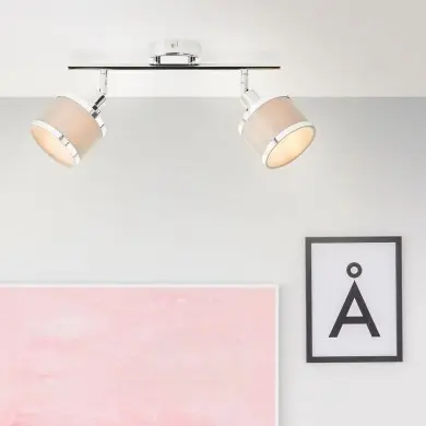 Plafonnier ALEXIS 2x28W E14 Chrome-gris BRI_99304_22 99304_22 Plafonnier ALEXIS 2x28W E14 Chrome-gris BRILLIANT 99304_22