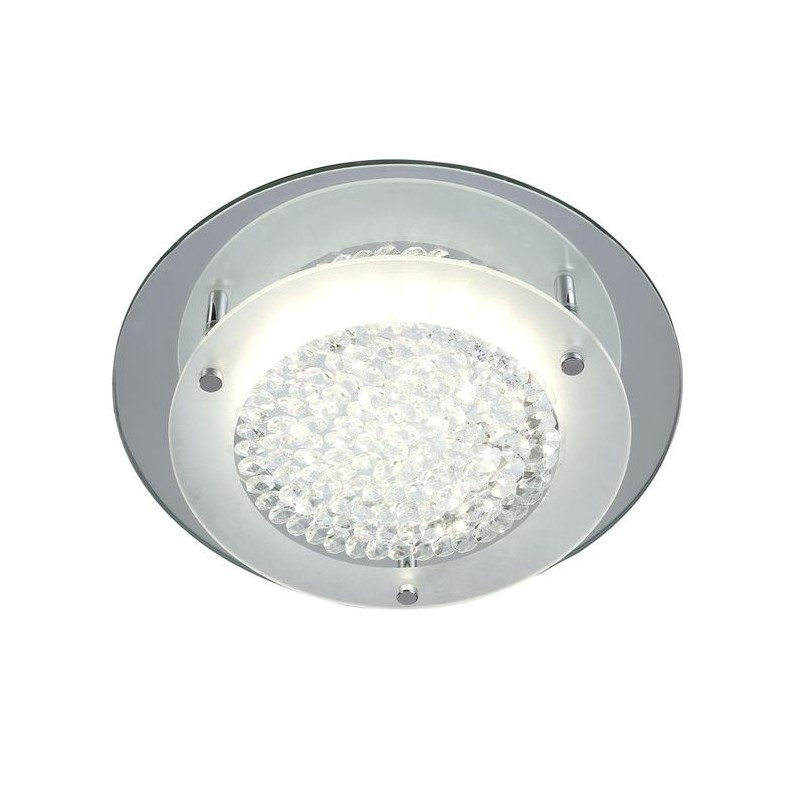 Plafonnier CRYSTAL LED MIRROR Chromé  LED 1x12W 7.5cm MANTRA 5090