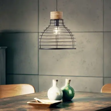 Suspension AVIA 1x52W E27 Noir-bois D350 BRI_99559_76 99559_76 Suspension AVIA 1x52W E27 Noir-bois D350 BRILLIANT 99559_76