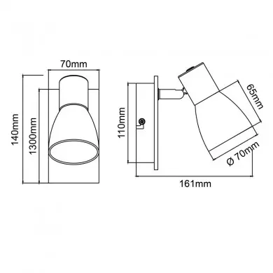 Applique DAINTREE 1x28W E14 Blanc-nature BRI_99710_75 99710_75 Applique DAINTREE 1x28W E14 Blanc-nature BRILLIANT 99710_75
