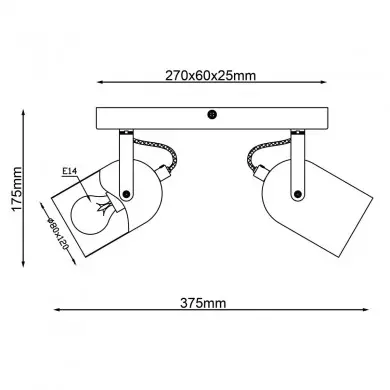 Plafonnier TRONTE 2x28W E14 Or-noir-bois BRI_99796_86 99796_86 Plafonnier TRONTE 2x28W E14 Or-noir-bois BRILLIANT 99796_86