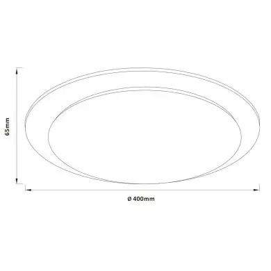 Plafonnier VITTORIA 24W LED Blanc BRILLIANT G80565A05