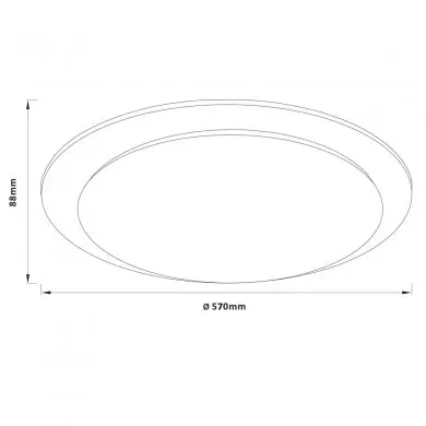 Plafonnier VITTORIA 36W LED Blanc BRILLIANT G80566A05