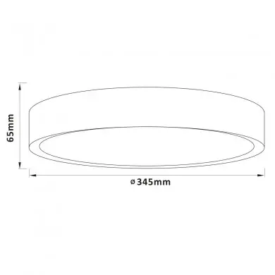 Plafonnier SLIMLINE 24W LED Bois clair-blanc BRILLIANT G80569A75