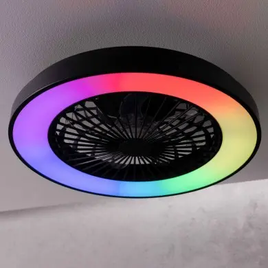Ventilateur plafonnier MAZZARO 40W LED 49cm Noir BRILLIANT G93854_06