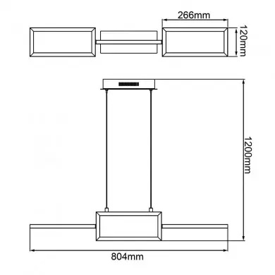 Suspension RANUT 34W LED Noir BRILLIANT G99495_06