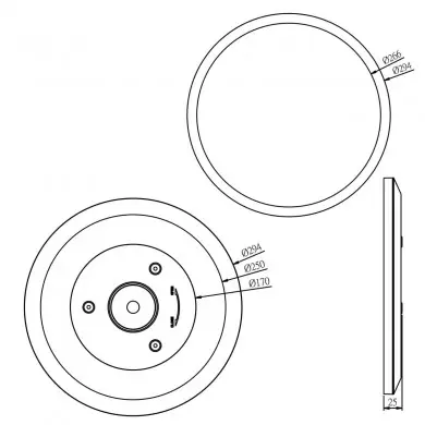 Plafonnier Salle de Bain BRENNAN 17,5W 4000K LED Noir-blanc BRILLIANT G99653_26