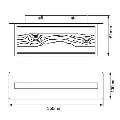 Applique CHAUMONT 9,5W LED Noir-bois BRI_G99820_76 G99820_76 Applique CHAUMONT 9,5W LED Noir-bois BRILLIANT G99820_76