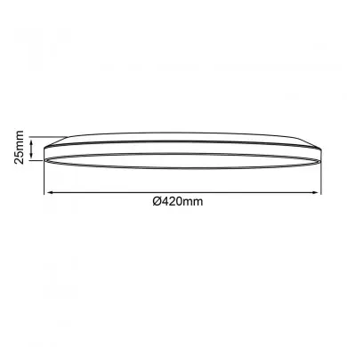 Plafonnier SORELL 24W LED Noir-blanc BRILLIANT G99879A76