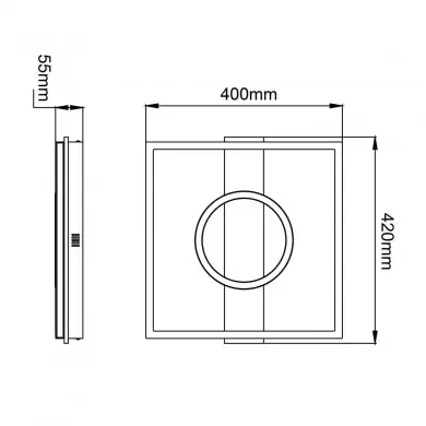 Plafonnier MAUREEN 24W LED Noir-bois H55 P420 BRI_G99929A76 G99929A76 Plafonnier MAUREEN 24W LED Noir-bois H55 P420 BRILLIANT G99929A76