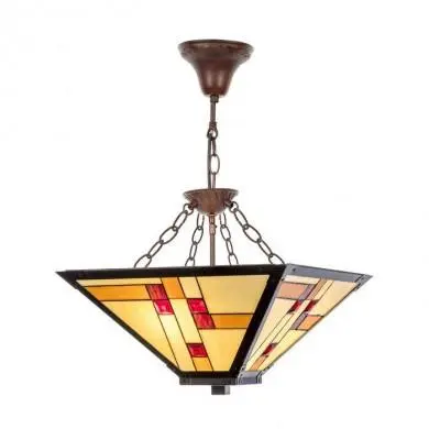 Suspension Art Deco Tiffany MOZAIK 3xE27 D50 AT_KT1836_50_C4 KT1836-50+C4 Suspension Art Deco Tiffany MOZAIK 3xE27 D50 MYTIFFANY KT1836-50+C4