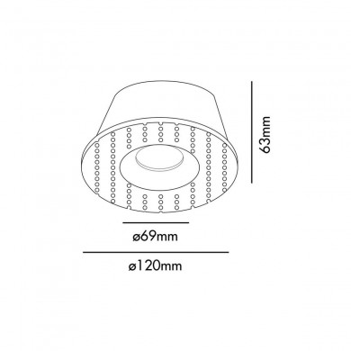 Spot FRESH 1x8W GU10 MAX Blanc Mat H111 FARO 2100701