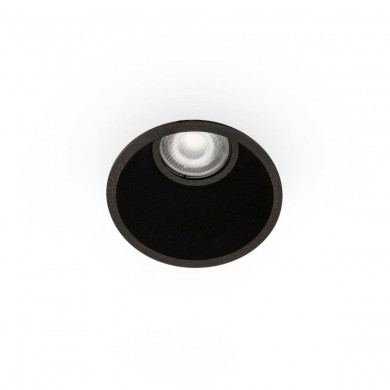 Spot Salle de Bain FRESH 1x8W GU10 MAX Noir Mat Transparent FARO 2200502