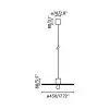 Suspension CONFETTI 1x15W E27 MAX Noir Mat FARO 68600-53