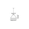 Suspension Extérieur SAIGON 1x15W E27 MAX Gris Foncé Opal Vert FARO 71579C-11