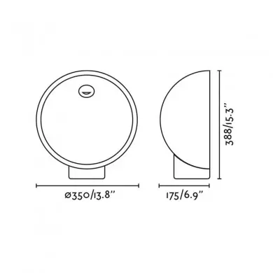 Borne Potelet Extérieur GAIA 6W Ciment Gris FAR_75563 75563 Borne Potelet Extérieur GAIA 6W Ciment Gris FARO 75563