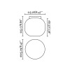 Plafonnier Salle de Bain AMELIA 1x15W E27 MAX Blanc Mat Blanc Opale FARO 68610