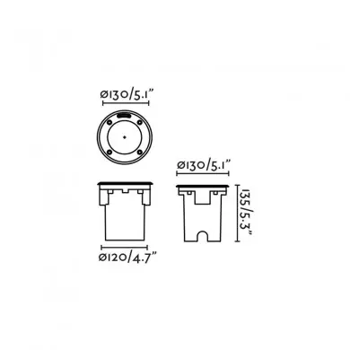 Spot Extérieur GEISER 7,5W Inox Satiné FAR_70311 70311 Spot Extérieur GEISER 7,5W Inox Satiné FARO 70311