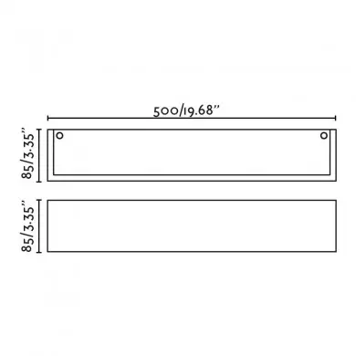 Applique MILO 2x7W E14 MAX Blanc Opal L500 FARO 63422