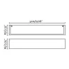 Applique MILO 2x7W E14 MAX Blanc Opal L500 FARO 63422