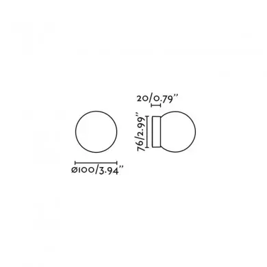 Applique Salle de Bain PING 7,8W Blanc Mat Opal FARO 60010
