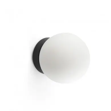 Applique Salle de Bain PING 7,8W Noir Mat Opal FARO 60011