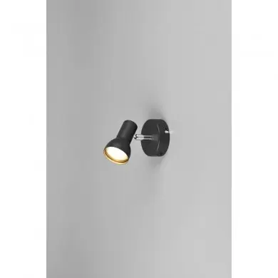 Applique murale CANTAR 1x4,9W GU10 Noir mat TRIO LIGHTING R81791032